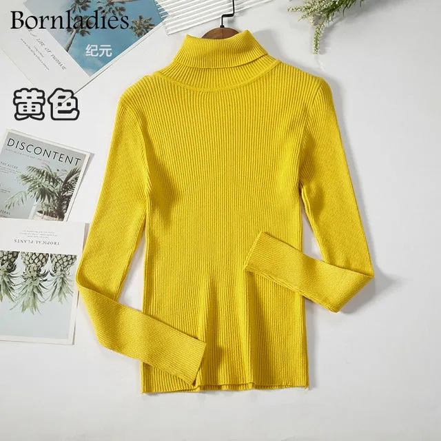 Women's Turtleneck Sweaters Autumn Winter