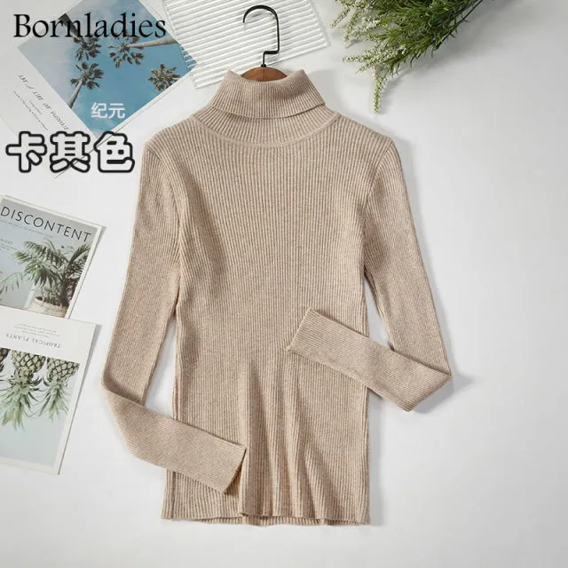 Women's Turtleneck Sweaters Autumn Winter