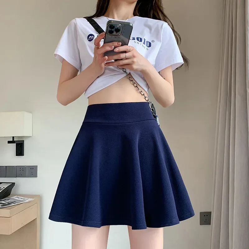 Women's Vintage Tennis Ruffled Fashion Designer Mini Skirts (Short)