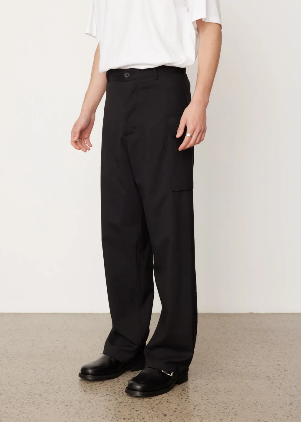 Wool Cargo Trousers