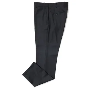 Wool Flannel Flat-front Trousers