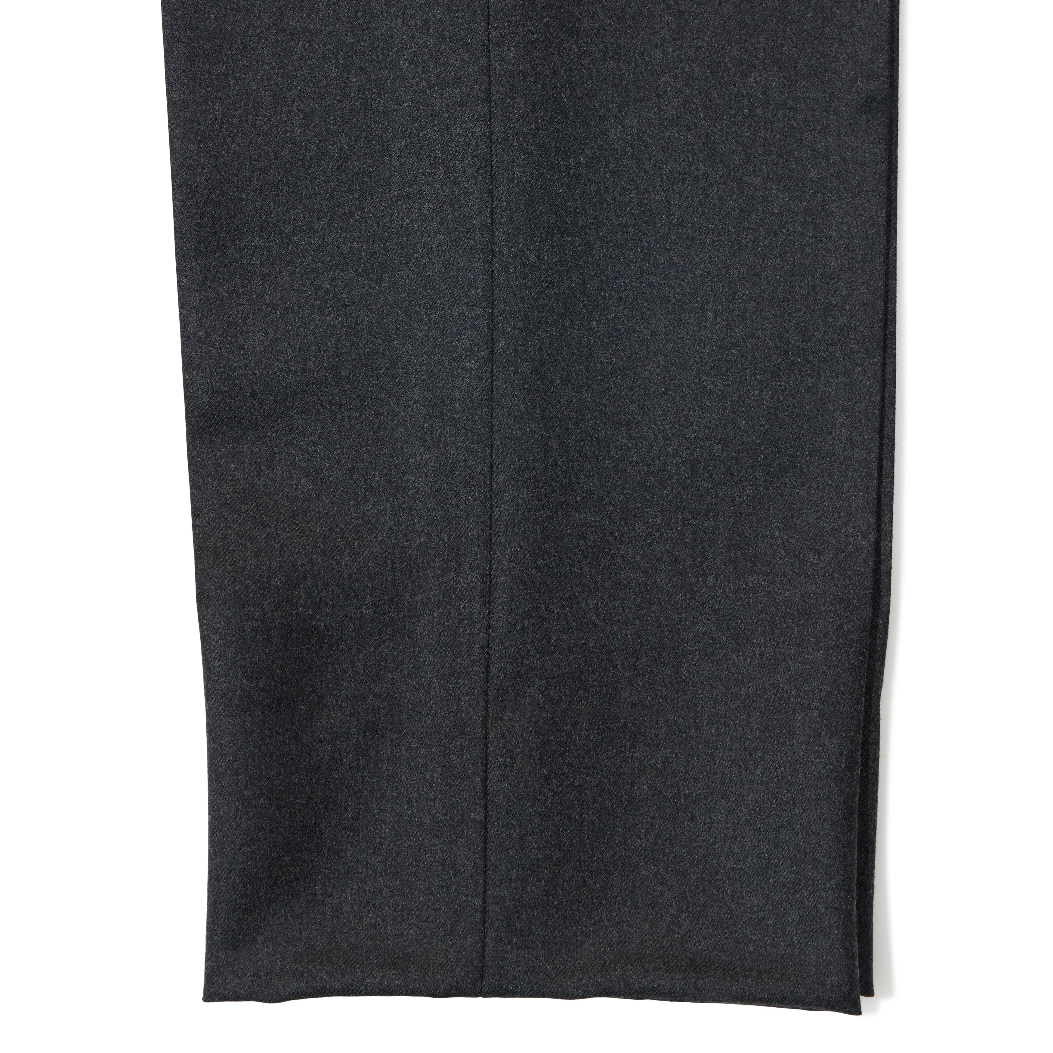 Wool Flannel Flat-front Trousers