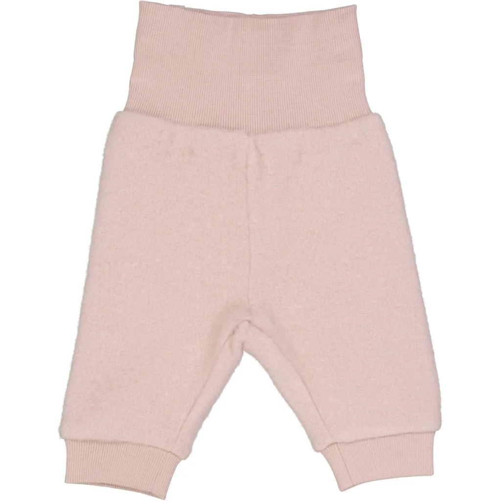 Wool Fleece Trousers - rose powder