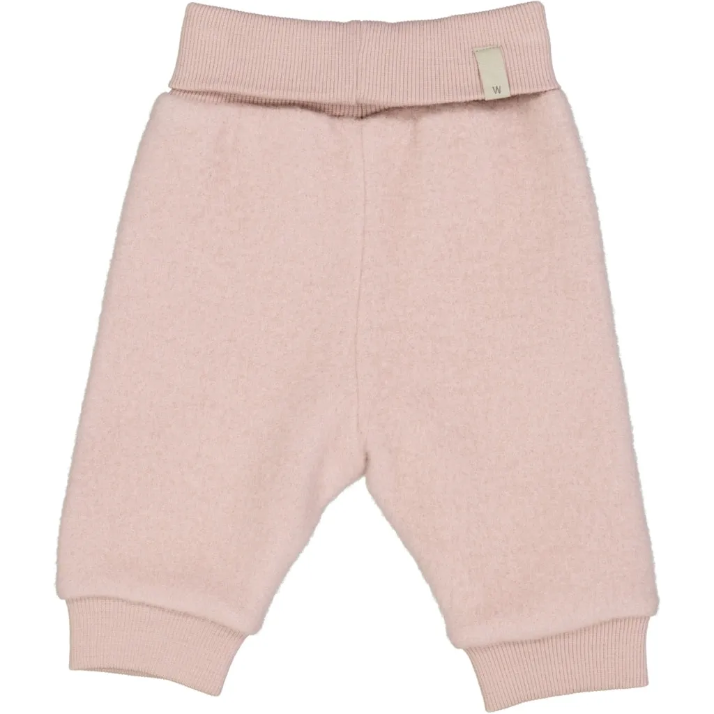 Wool Fleece Trousers - rose powder