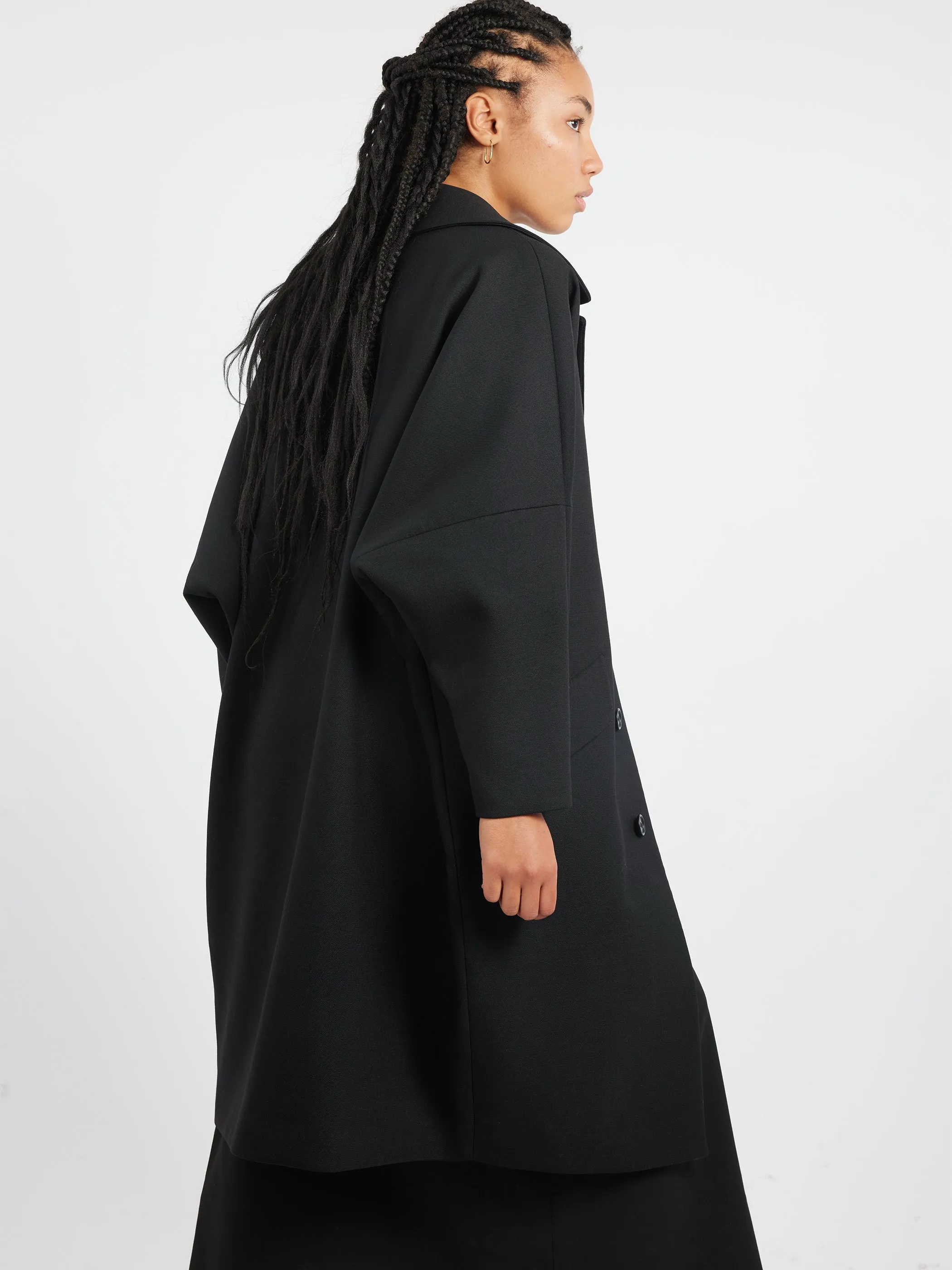 Wool Gabardine Coat