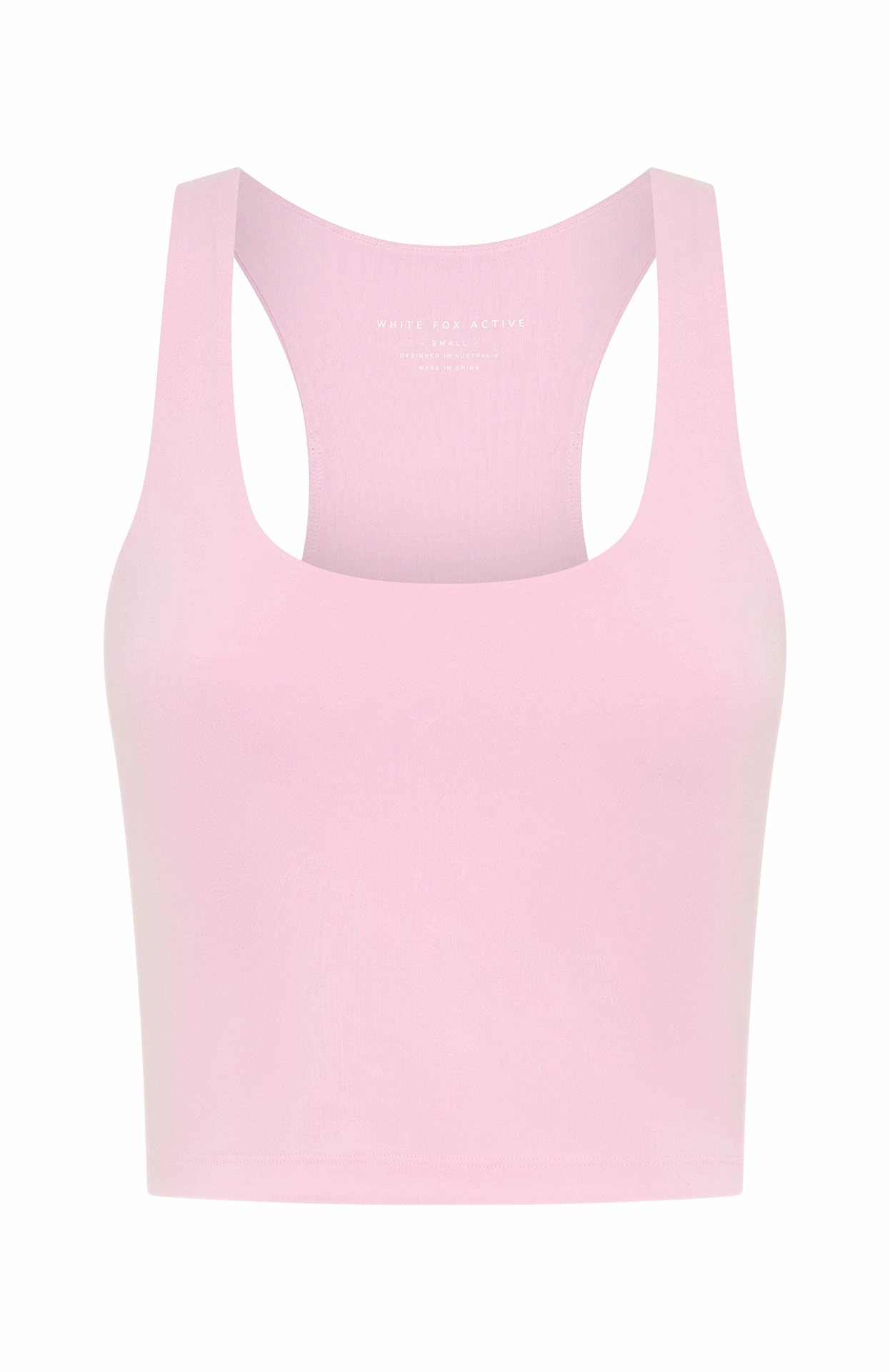 Work It Out Crop Ballet Pink Bonded Seam Technology