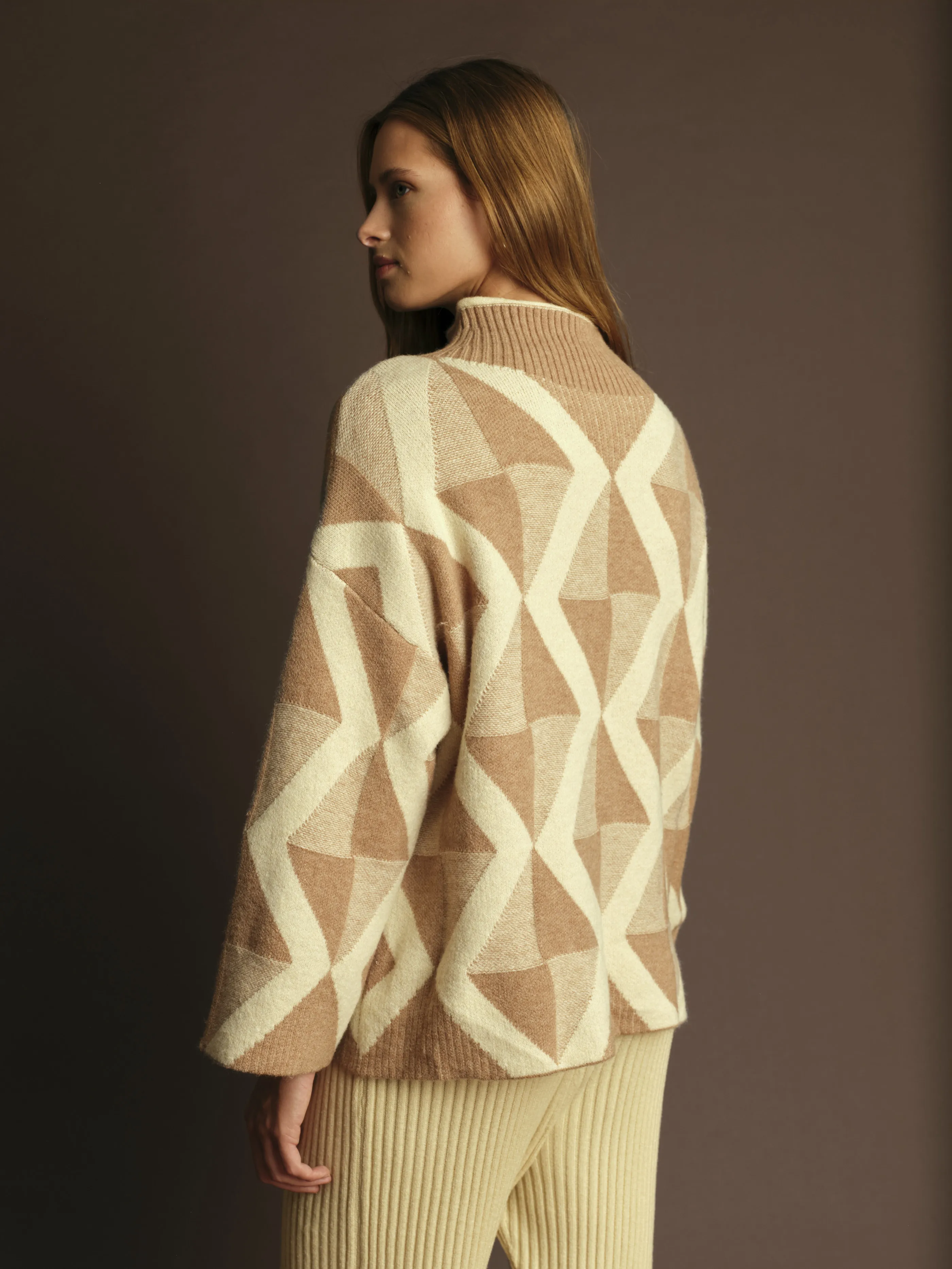 Troy Turtleneck Sweater Layered HeatTrap Stitching Polished Feel