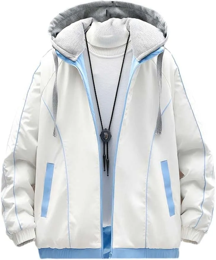 Youllyuu Men's Parka Winter Thick Jacket Hooded Overcoats Harajuku Parkas Solid Windbreaker Coats