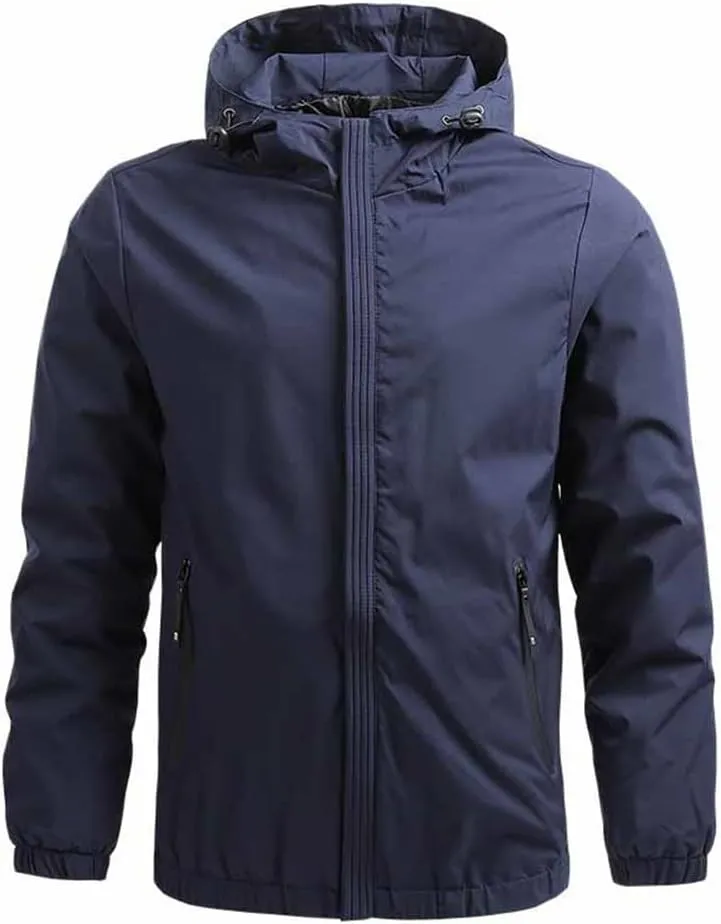 Youllyuu Mens Tactical Hiking Jackets Hooded Windbreaker Flight Pilot Military Jacket Breathable Overcoats