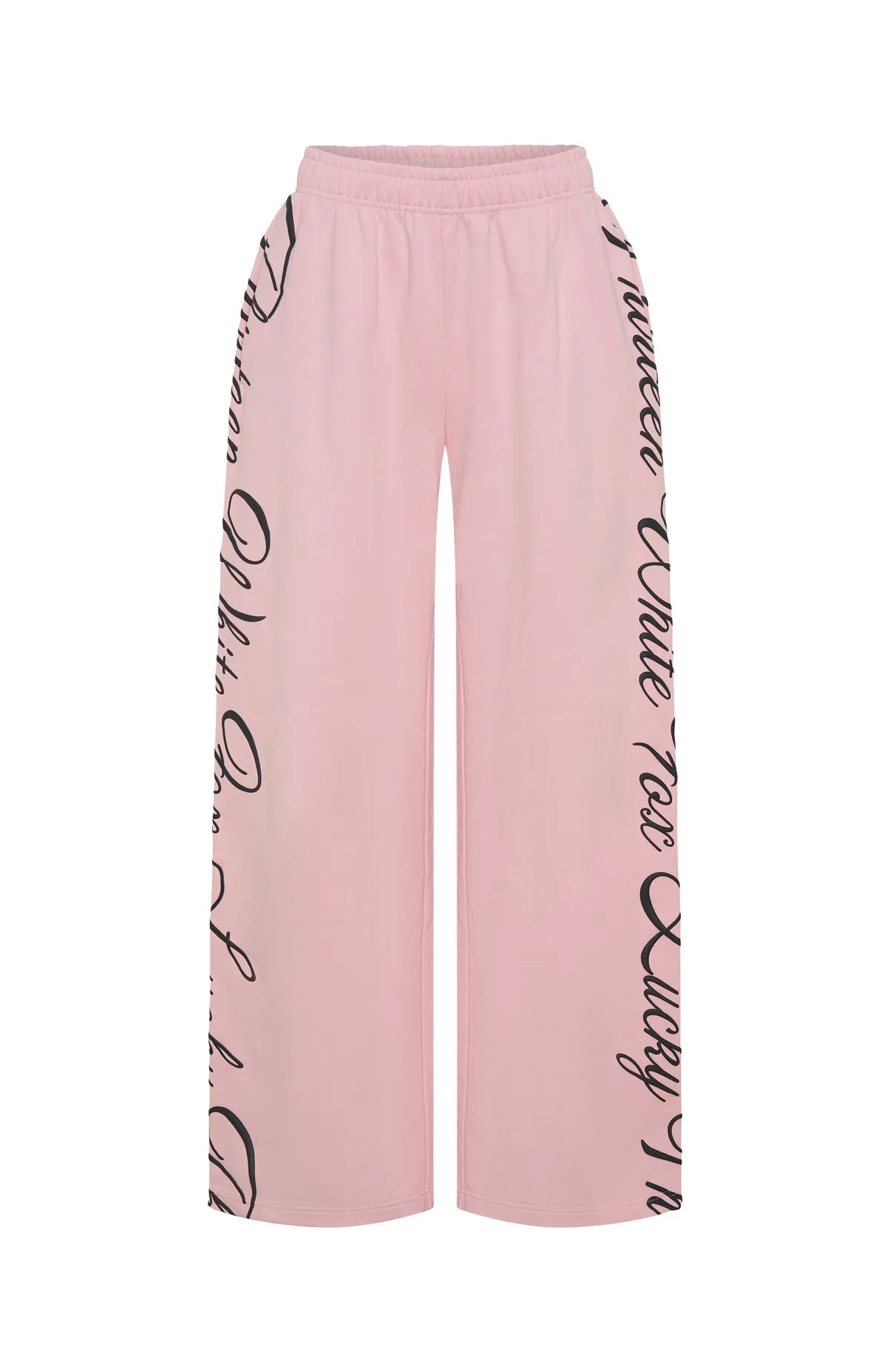 Lucky Thirteen Shaya Wide Leg Sweatpants Soft Pink Gentle Fabric