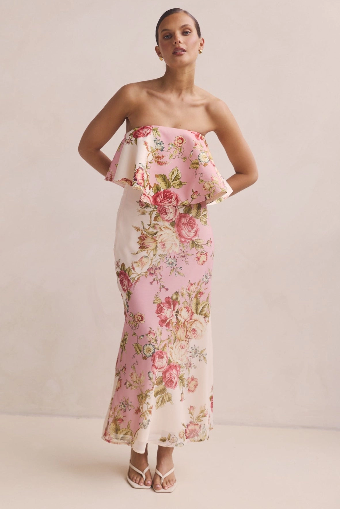 Bloom Zone Aurela Maxi Dress (Pink)