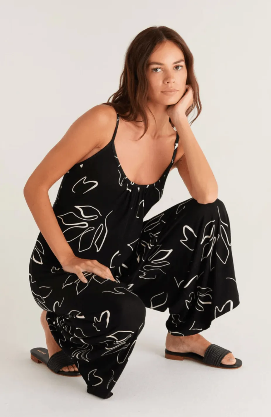 Zsup Abstract Floral Jumpsuit
